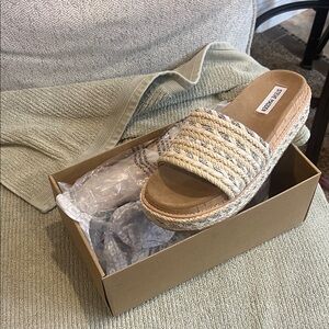 Steve Madden Becker Platform Sandals New Without Tags